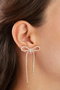 Heliophilia Silver Pendientes de Metal Dorados